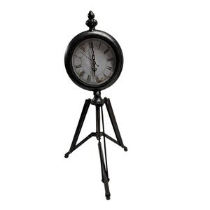 Tripod Table Clock Decorative Desk Clock Vintage Style Home Decor‎ 16.5"